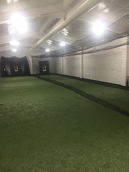 Indoor Batting Cage Installation 1