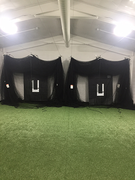 Indoor Batting Cage Installation 3